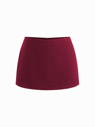 Cotton Low Rise Split Skort