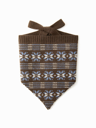 FAIR ISLE KNITTED HEADSCARF