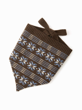 FAIR ISLE KNITTED HEADSCARF
