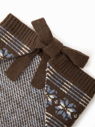 FAIR ISLE KNITTED HEADSCARF