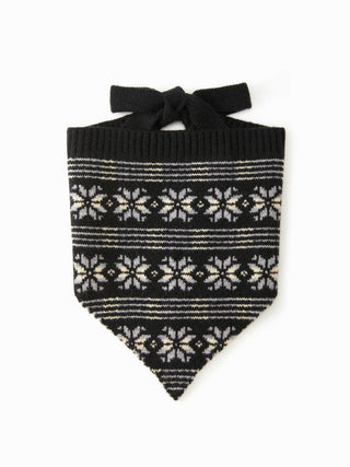 FAIR ISLE KNITTED HEADSCARF