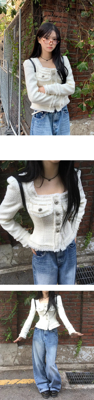 *Caution against copy products MADE Line Tweed Coat Jacket - 2 colors