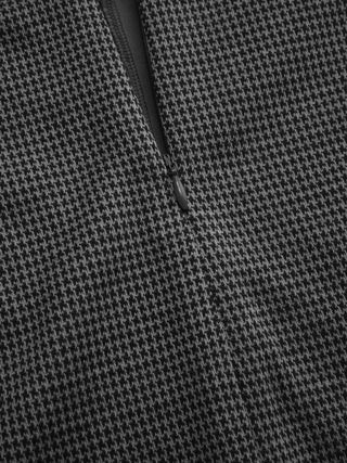 Jacquard Houndstooth Low Rise Split Mini Skort