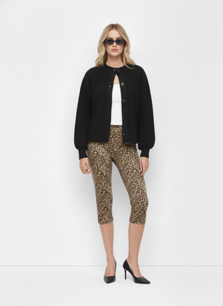 Polka Dot Stretch Capri