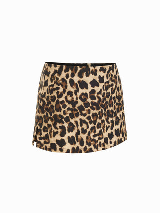 Cotton Low Rise Split Skort
