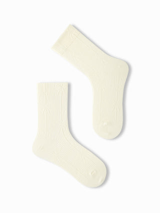 2 PAIRS KNITTED CREW SOCKS