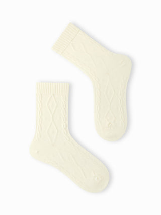 2 PAIRS ARGYLE KNITTED CREW SOCKS