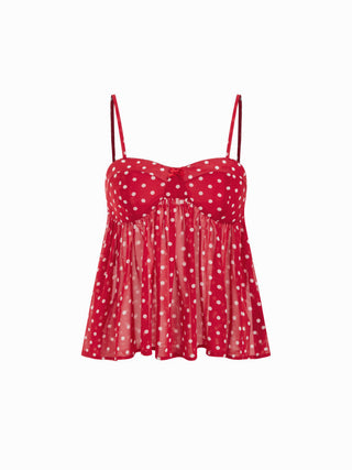 Square Neck Leopard Bowknot Cami Top
