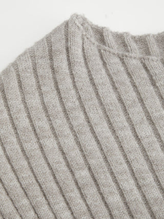 Knit Boat Neck Top With Belt