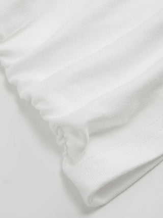 Mid Sleeve Ruched Tee