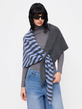 STRIPD TWO-TONE SHAWL