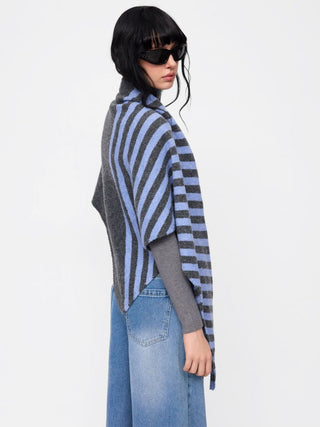 STRIPD TWO-TONE SHAWL