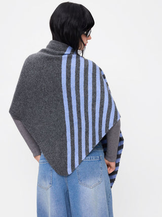 STRIPD TWO-TONE SHAWL