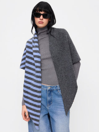 STRIPD TWO-TONE SHAWL