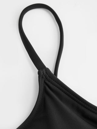 High Stretch Scoop Neck Tankini & Cheeky Bikini Set