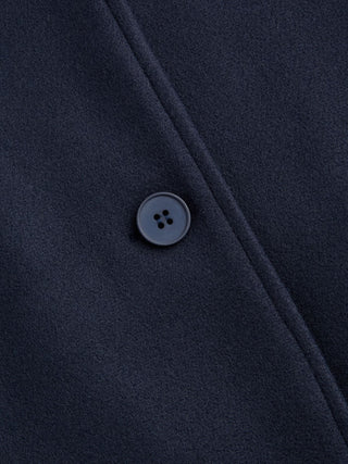 Wool-look High Neck Double Breasted Oversized Jacket
