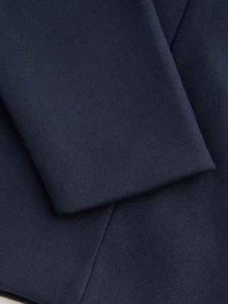Wool-look High Neck Double Breasted Oversized Jacket