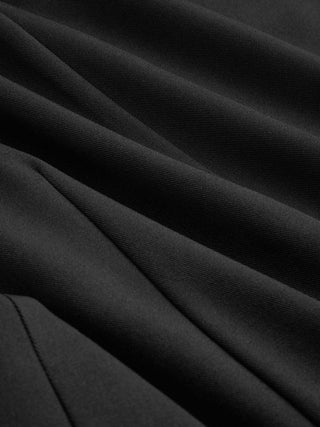 Boat Neck Pleated A-line Mini Dress