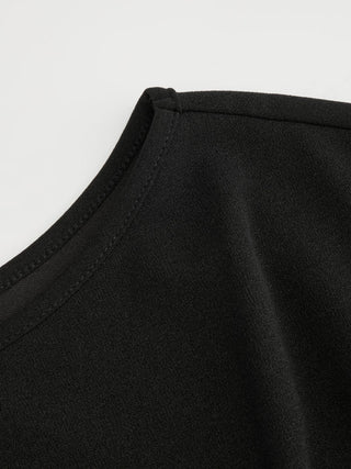Twist Knot Short Sleeve Metal Detail Tee
