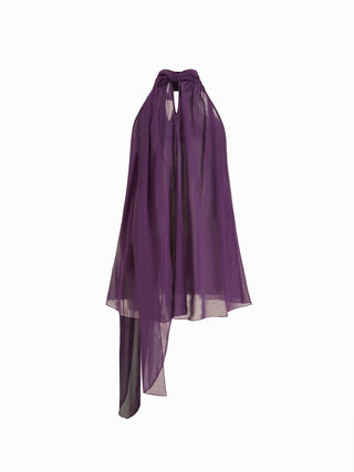 Cowl Neck Oversized Blouse Longline