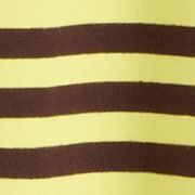 Cotton-blend Stripe Oversized Tee