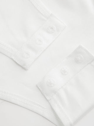 Satin Stand Collar Ruched Short Sleeve Bodysuit