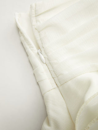 Chiffon Low Rise Ruffle Hem Layered Mini Skort