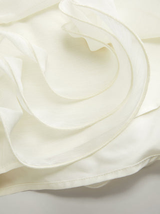 Chiffon Low Rise Ruffle Hem Layered Mini Skort