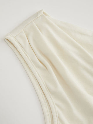 High Stretch Asymmetrical Neck Ruched Tank Top