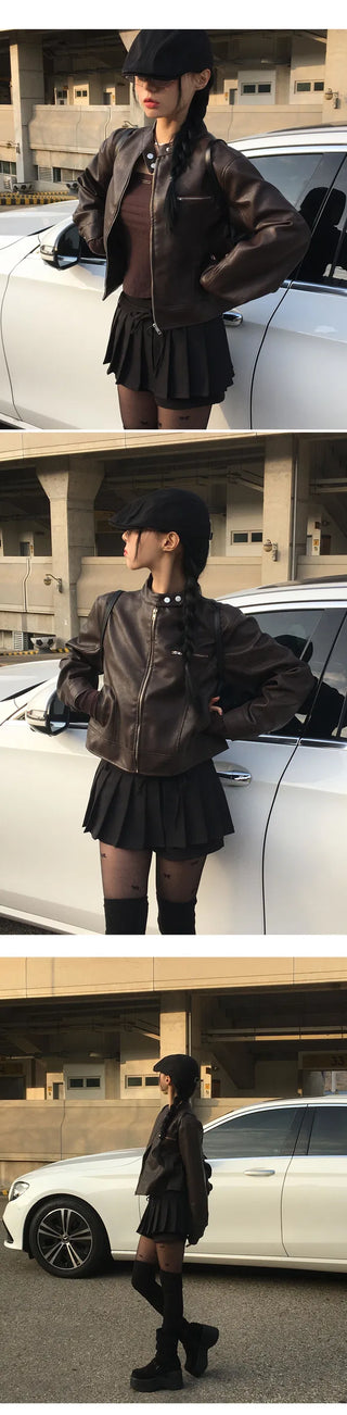 Vera Rider Leather Jacket - 4 colors