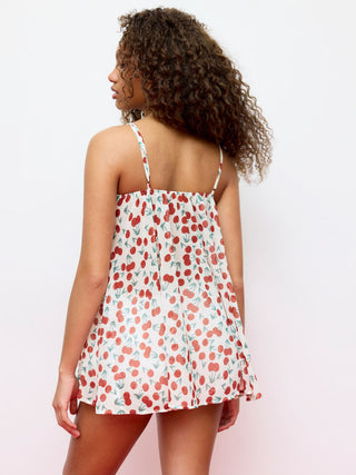 Chiffon Leopard Bowknot Oversized Mini Nightdress
