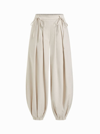Low Rise Drawstring Balloon Trousers