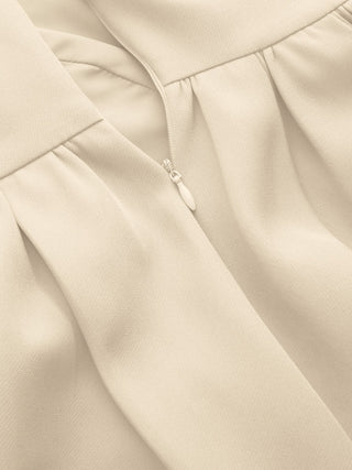 Sculptural Boat Neck Cut Out Backless Ruffle Maxi Dress