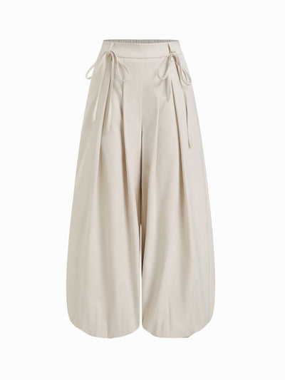 Low Rise Drawstring Balloon Trousers