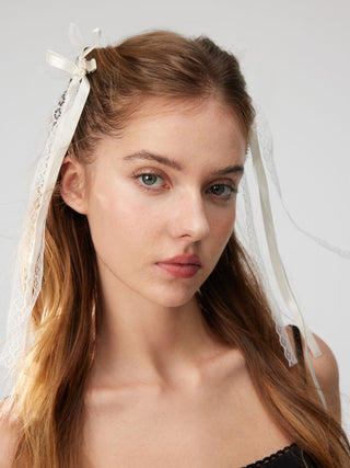 2PCS LACE BOWKNOT HAIR CLIP SET