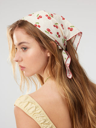 CHERRY PATTERN HEADSCARF