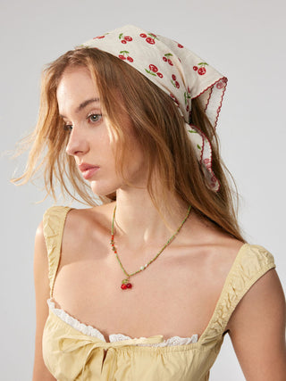 CHERRY PATTERN HEADSCARF