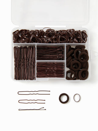 ELASTIC HAIR BAND & WAVY U-SHAPED HAIR CLIP SET For Daily Casual