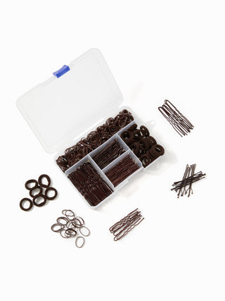 ELASTIC HAIR BAND & WAVY U-SHAPED HAIR CLIP SET For Daily Casual