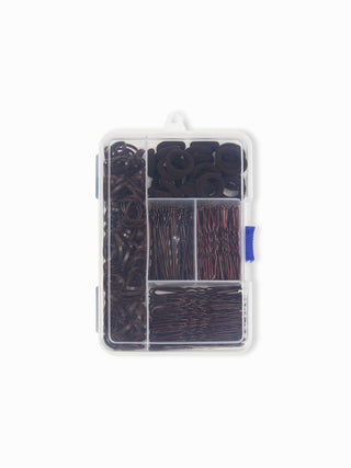 ELASTIC HAIR BAND & WAVY U-SHAPED HAIR CLIP SET For Daily Casual