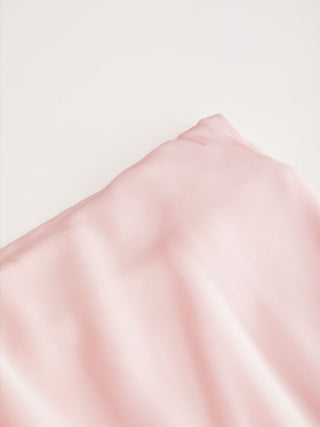 Satin Mid Rise Ruffle Bias Maxi Skirt