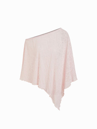 Chiffon Asymmetrical Hem Poncho Top