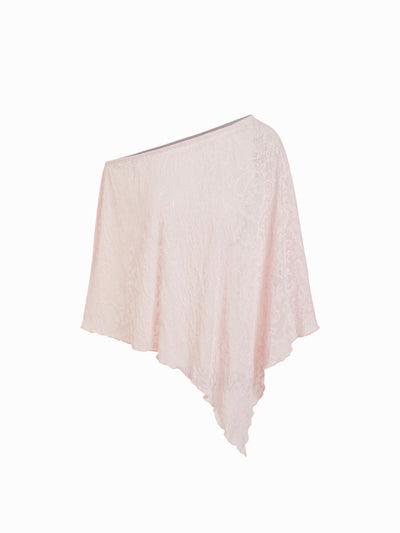 Chiffon Asymmetrical Hem Poncho Top