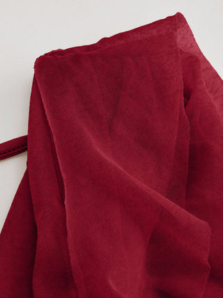 Cowl Neck Solid Ruffle Hem Ruched Maxi Dress