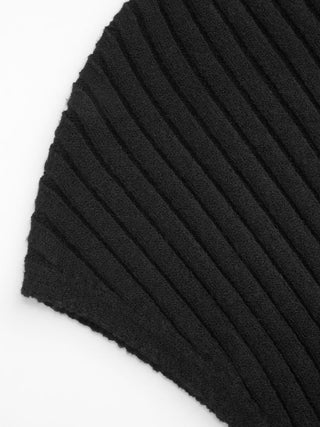 Knit Boat Neck Top With Belt