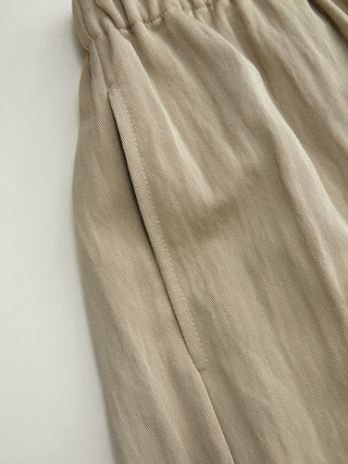 Cotton-blend Low Rise Oversized Tapered Trousers