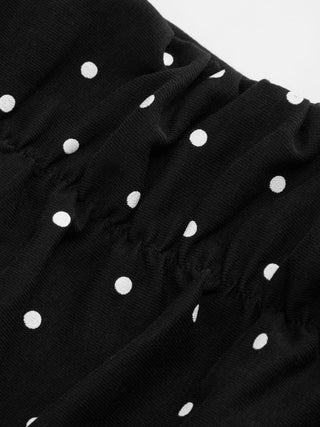 Cotton-blend Sweetheart Puff Sleeve Ruched Tiered Mini Dress