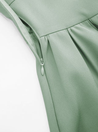 Sculptural Boat Neck Cut Out Backless Ruffle Maxi Dress
