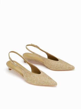 POINTED TOE SLINGBACK KITTEN HEELS For Date Party/Clubbing Wedding
