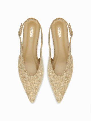 POINTED TOE SLINGBACK KITTEN HEELS For Date Party/Clubbing Wedding